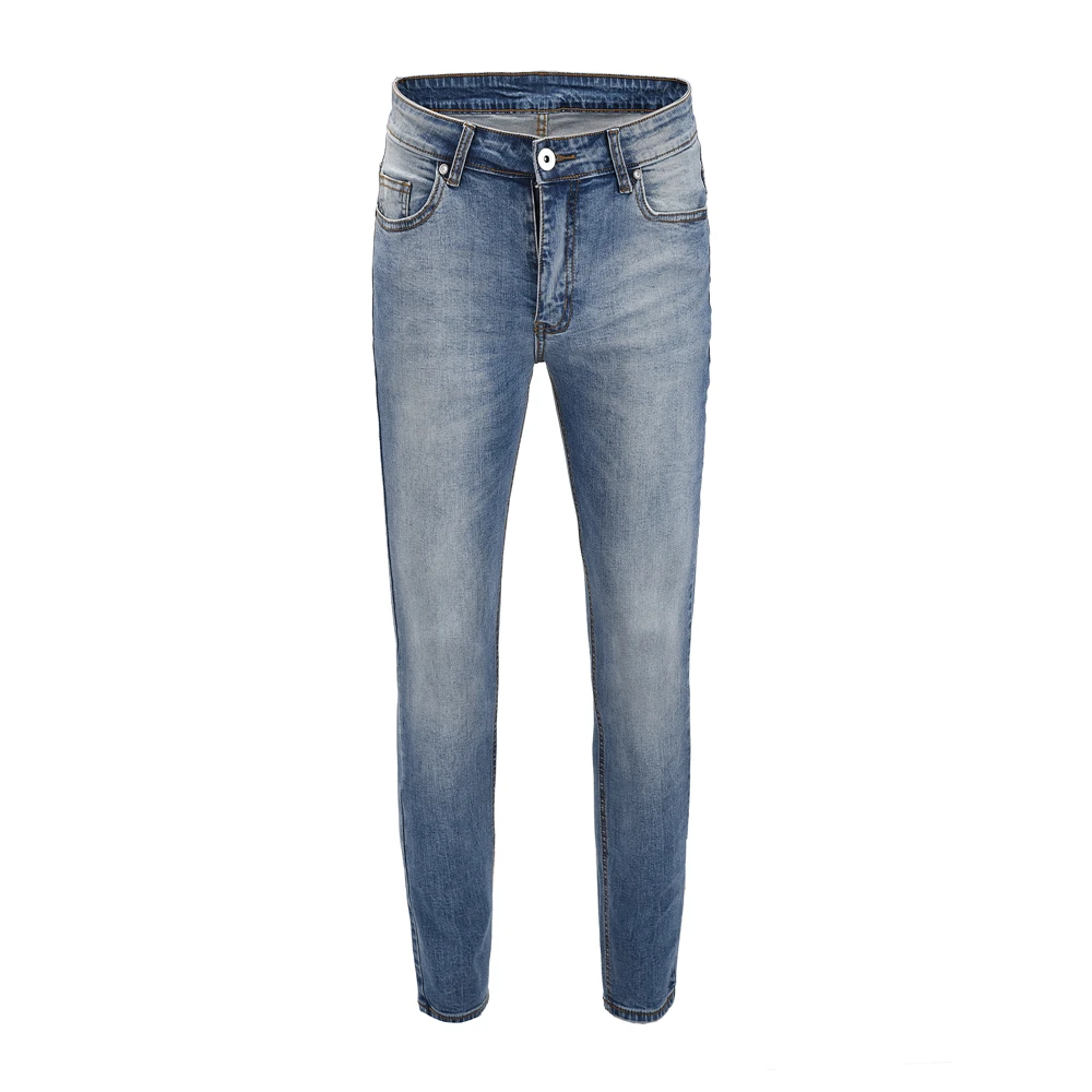 

High Quality Skinny Fit Stretch Denim Jeans Zipper Fly Vintage Biker Jeans