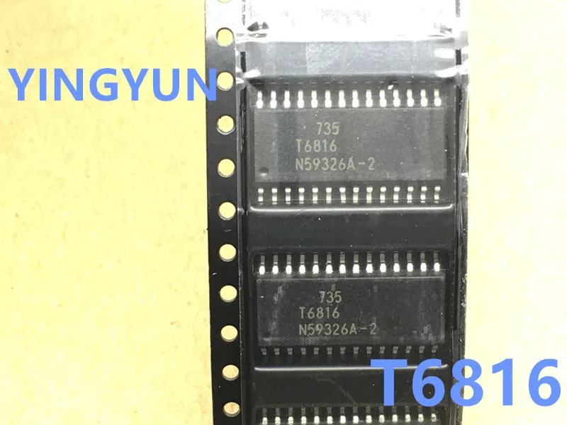 5PCS/LOT T6816-TIQY T6816 SOP-28 Car IC For Pa-ssat Automatic Air Conditioning Panel chip 5pcs lot 30521 sop 20 car ignition drive chip for mer cedes b enz 272 computer board repair