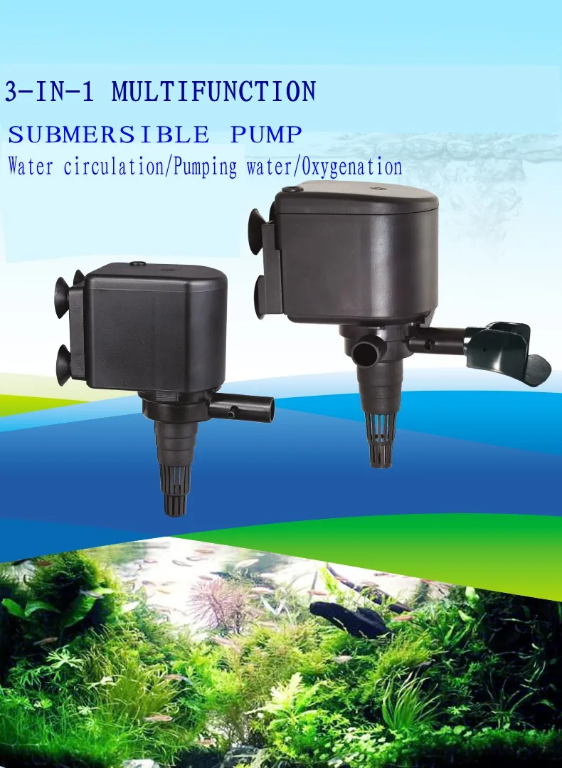 SOBO fish tank submersible pump Mute three in one small circulating