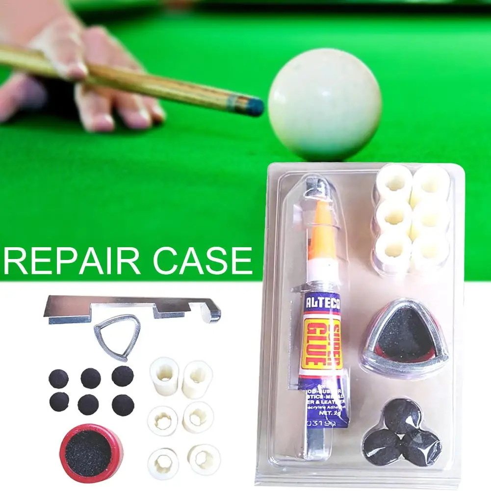 

Pool Cue Tip Repair Tool Kit Billiards Supplies Tip Sander Glue File Cue Tips Splint Set Five Products To Let Pool Cue Perfect