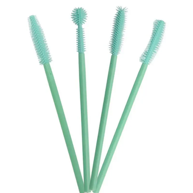 

50PCS Disposable Silicone Gel Eyelash Brush Comb Mascara Wands Eye Lashes Extension Tool Beauty Makeup Tool For Women
