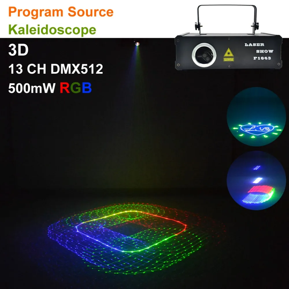 AUCD 500mW 5 In 1 RGB 3D Laser Program Source 13 CH DMX Projector Stage Lighting PRO DJ Show KTV Scanner Lights DG5-RGB500 AUCD 500mW 5 In 1 RGB 3D Laser Program Source 13 CH DMX Projector Stage Lighting PRO DJ Show KTV Scanner Lights DG5-RGB500