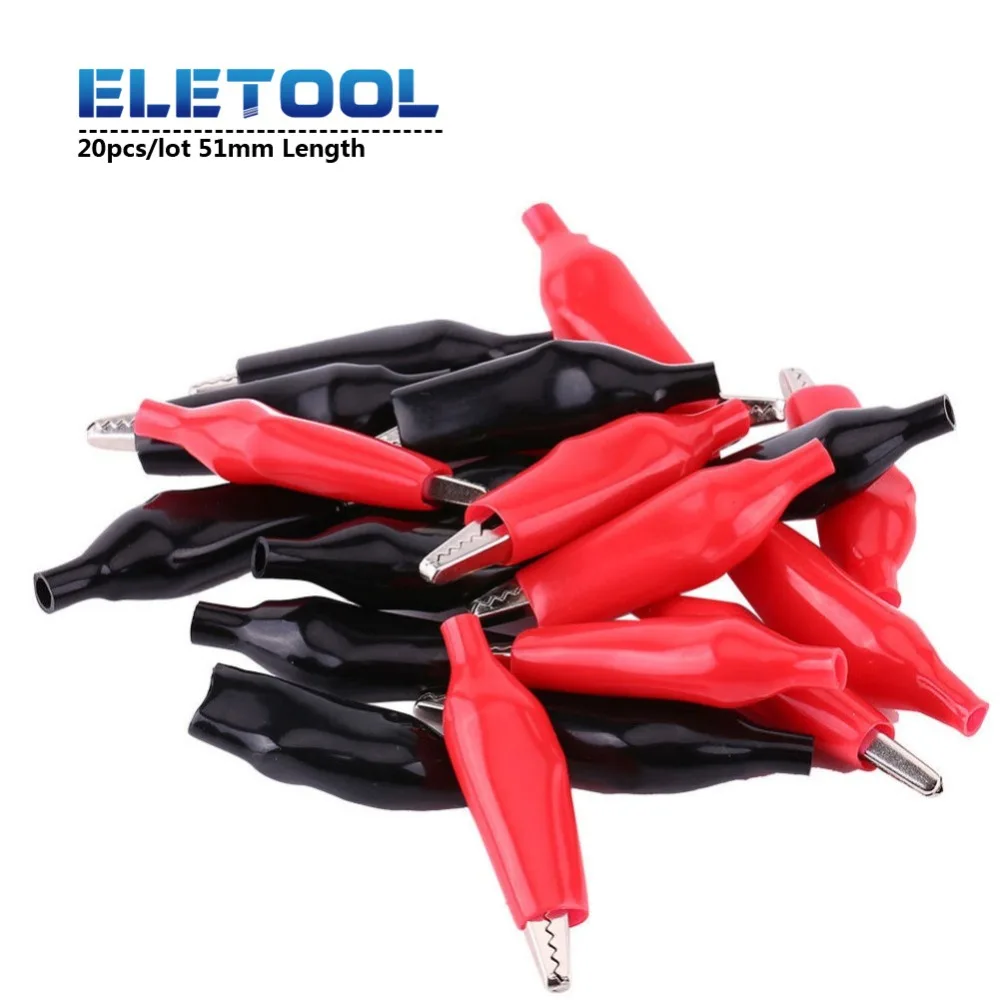 

20pcs/lot 28MM Hot Metal Alligator Cliphong Red and Black Two-color XF30