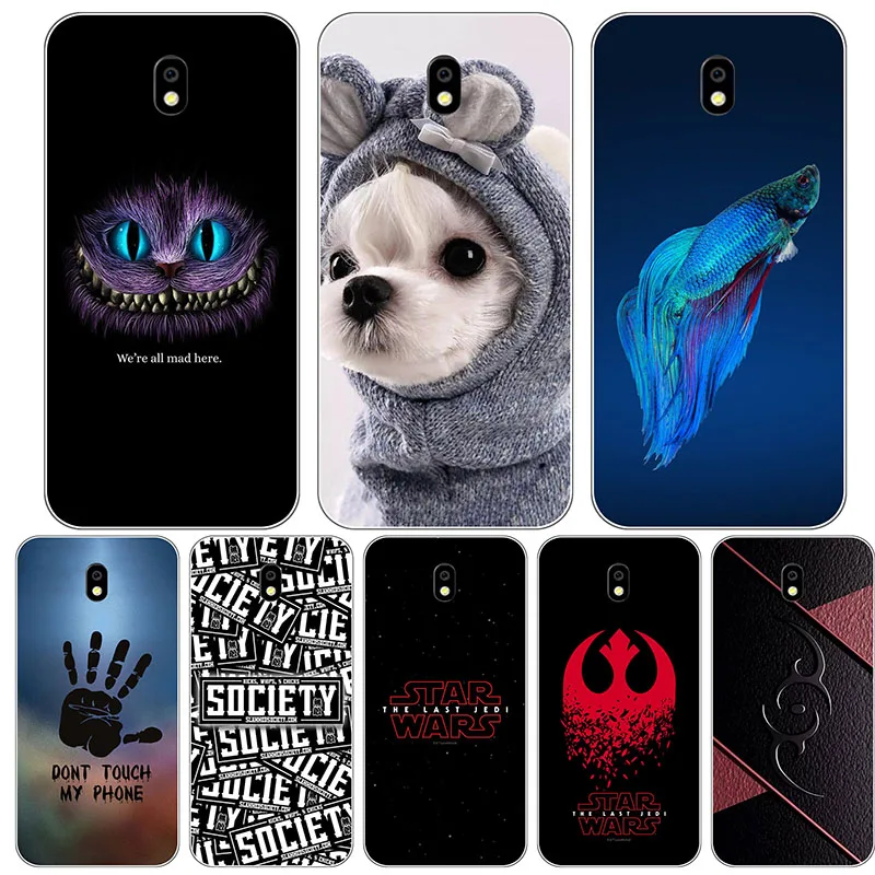 

Cute Cartoon Case For Samsung Galaxy J5 2017 J530 J530F J530FM SM-J530F J5 Pro Cover Printing Cat Printed Phone Shell Capa Funda