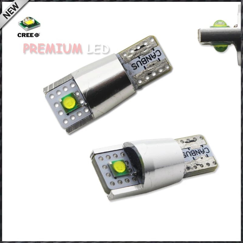Ксеноновые белые светодиодные лампы 2 XPE 10 Вт 168 194 2825 W5W шт. запасные для