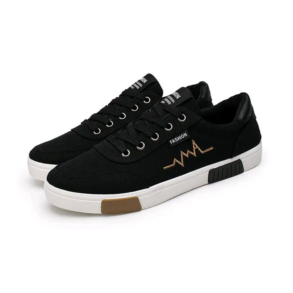 2019 New Spring Summer Canvas Shoes Men Sneakers Low top Black Shoes Men's Casual Shoes Male Brand Fashion Sneakers866