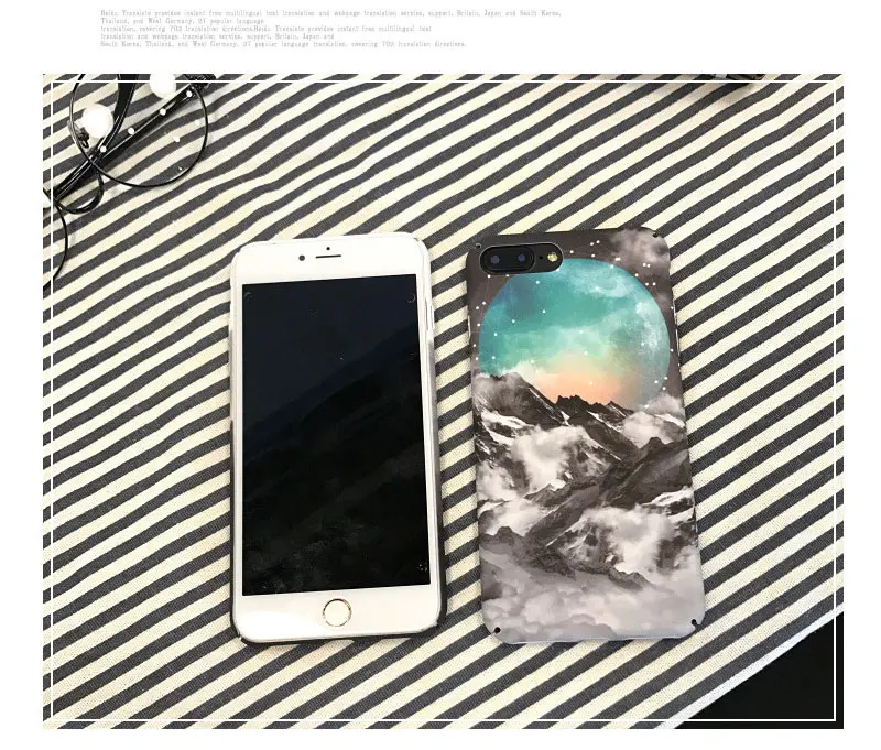 Landscape Hard Phone Case For iPhone 6 6 S Plus 7 7Plus Fundas Cover Case For iPhone 8 8 Plus X XS XR Max 6S Cases Coque Shell (13)