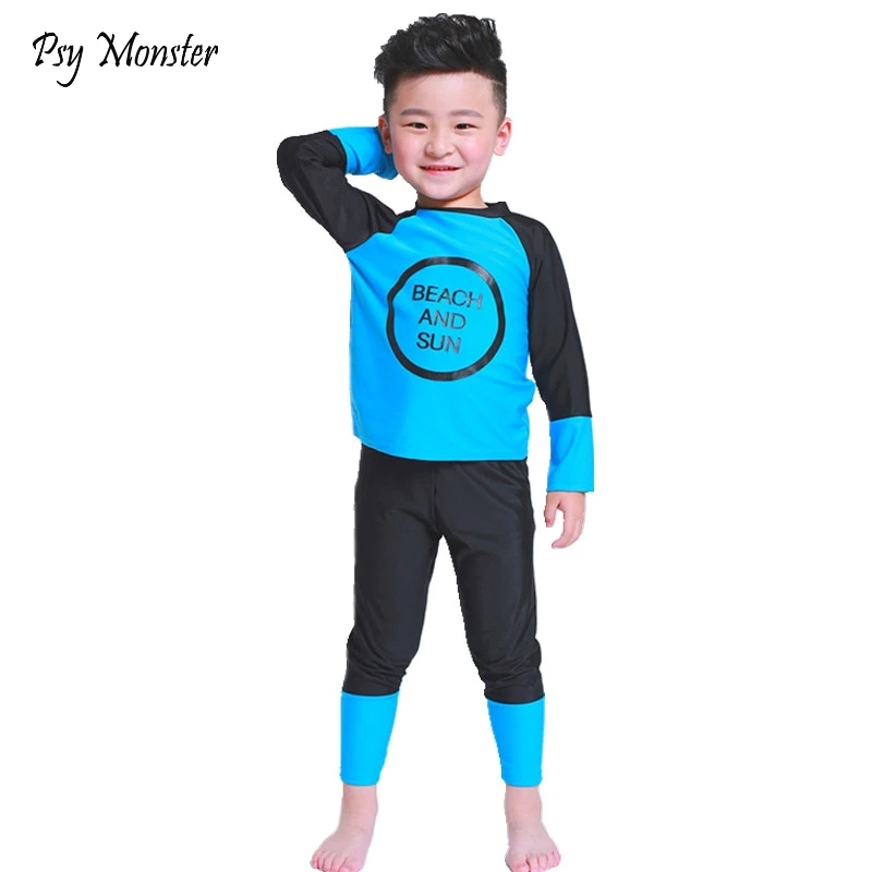 2018 Boys Beach Swimsuit Kids swimming Set children