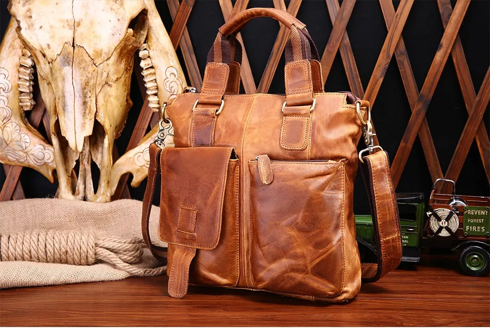Роскошный мужской портфель из натуральной кожи, сумка через плечо, сумка-тоут, сумки-мессенджеры, мужские деловые сумки для ноутбука, сумки через плечо для мужчин