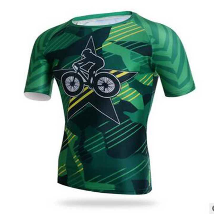 XINTOWN Men Bike Jerseys ropa ciclismo Green Cycling Jersey Jacket Bike