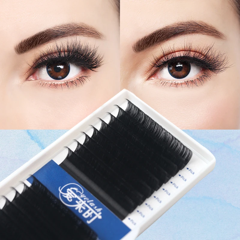 

16ROWS Eyelash Extension Individual Eyelash Extension Cilios Faux Mink Eyelash Lashes Silk Volume Lashes for Professional Makeup