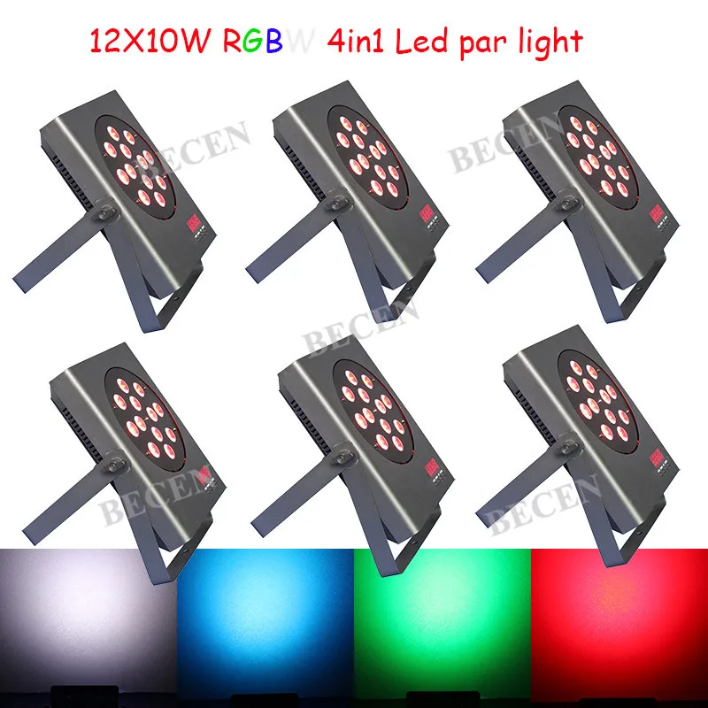 

6pcs 12x10W led par lights 4in1 RGBW Aluminum led par lights for KTV Club Disco Lighting
