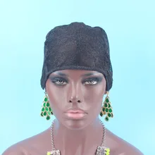 Кружево черный парик кепки база для изготовления Искусственные парики с регулируемым ремешком сеточка для парика, клей в набор не входит