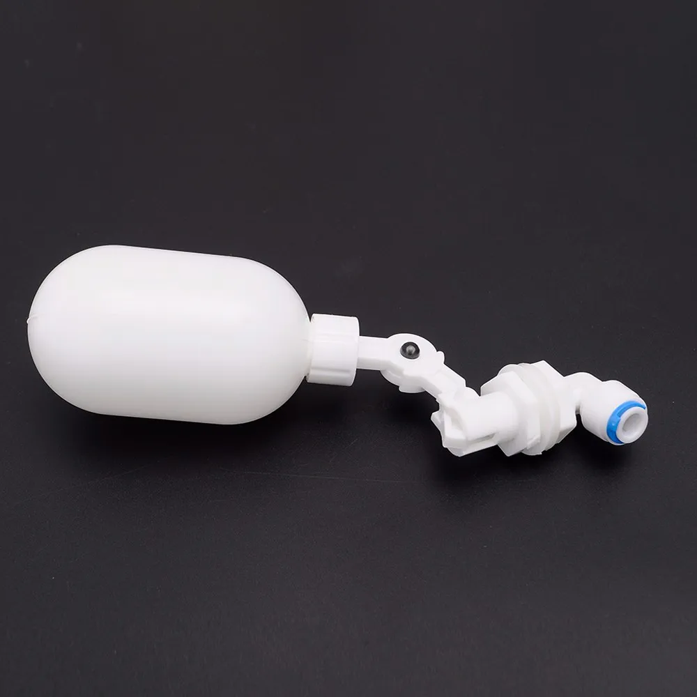 

1pc Plastic Float Ball Valve Shut Off Automatic Feed Fill Fish Tank Water Filter Reverse Osmosis System With Connector