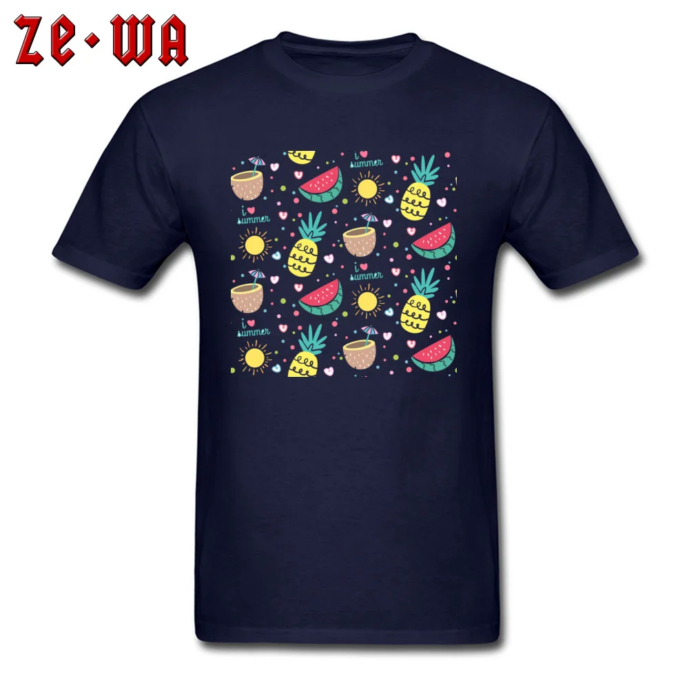 colorful summer 25488 T-Shirt for Students Birthday Autumn Tops & Tees Short Sleeve Brand New Tee-Shirt O-Neck Cotton Fabric colorful summer 25488 navy