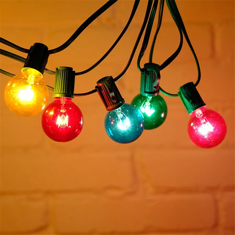 

BEIAIDI 25Ft 25PCS Edison Filament Bulb Globe Fairy String Light Globe Christmas Fairy String Light Patio Wedding Holiday Light