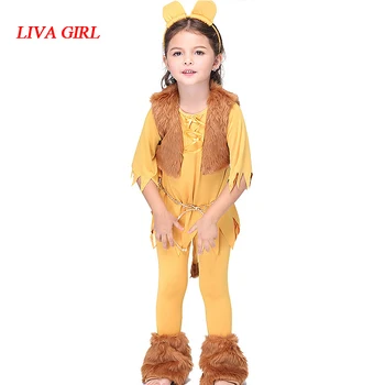 

Halloween clothes fall suit Lion king costumes boutique clothing pant half sleeves sets with matching headband