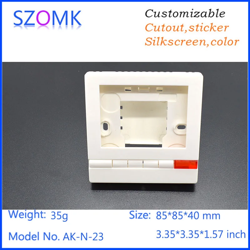 

szomk plastic LCD electrical project box instrument enclosure (1 pc) 85*85*40mm szomk wall mounting LCD distribution enclosure
