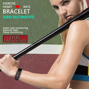 

2018 Newest smart bracelet heart rate monitoring sleep tracker smart band activity incoming call reminder wristband pk mi band 3