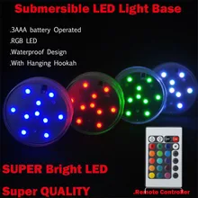 12 шт./лот) Батарея работает с дистанционным управлением, водонепроницаемый Floralyte красочные светодиодный свет базу для свадебное украшение для стола