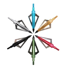 12 Pcs 100 GR Multicolor Head Arrows Accessories Aunting Crossbow Arrow Broad Head Also Used As Archery Bow And Arrow Heads