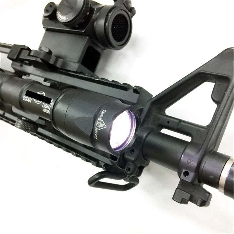 Rifle de Caça Softair Tactical Lanterna Luz Olheiro Lâmpada Arma Airsoft Militar M600c Led 9 Softair M600C Tactical Lanterna LED Luz Olheiro
