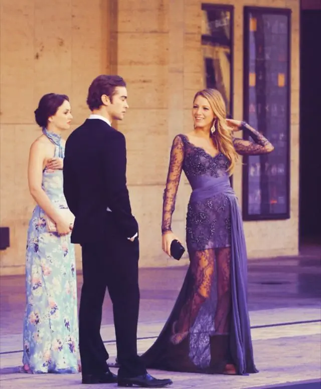 serena purple dress