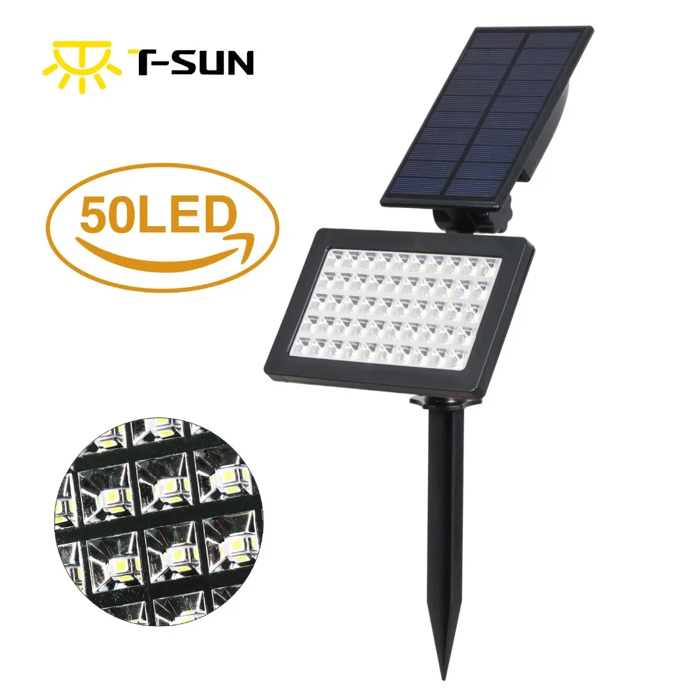 T-SUNRISE Solar Spotlight Garden Solar Lights Outdoor Waterproof Landscape Wall Light Outdoor Lighting For Street T-SUNRISE Solar Spotlight Garden Solar Lights Outdoor Waterproof Landscape Wall Light Outdoor Lighting For Street