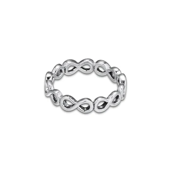 

CKK Infinite Shine Ring 925 Sterling Silver Wedding Rings for women Silver 925 anillos mujer Fine Jewelry