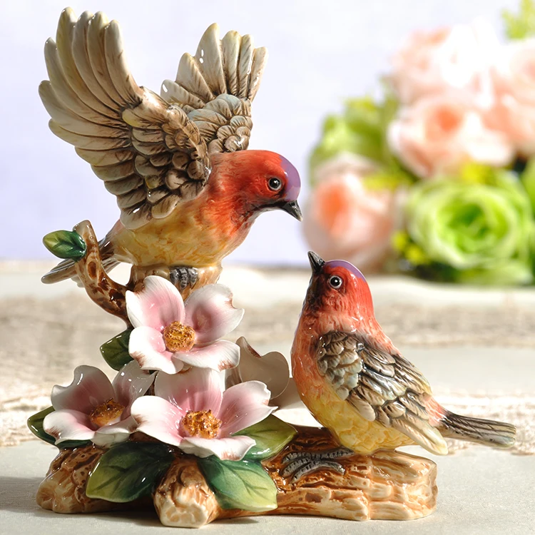 spring bird figurines
