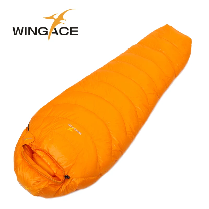 WINGACE Fill 600 г 1000 г гусиный пух спальный мешок Мумия Сверхлегкий походный uyku tulumu открытый альпинизм кемпинг спальный мешок