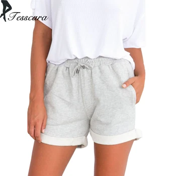 

TESSCARA 2018 Summer Casual Shorts Women Holiday Fashion Bottom Hot Short Pants Female Trousers Sweet Girl Sweatpants S-XL