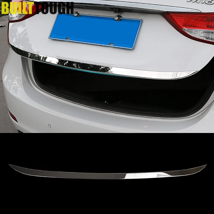 Хромированная Задняя Крышка багажника для hyundai Elantra Sedan 2011- литьевая задняя дверь полосы акцента украшения стиль