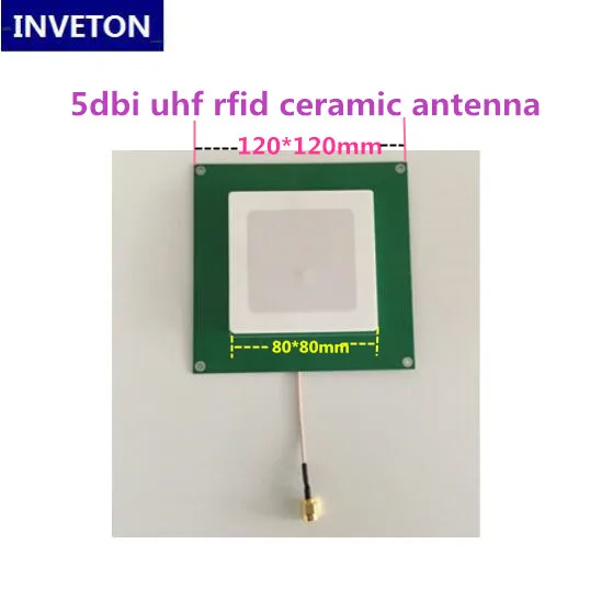1 шт. мини RS232/wiegand/ethernet UHF RFID считыватель модуль 1-2 м+ макетная плата+ 2dbi керамическая антенна Бесплатный uhf rfid тег образец - Цвет: 5dbi ceramic antenna