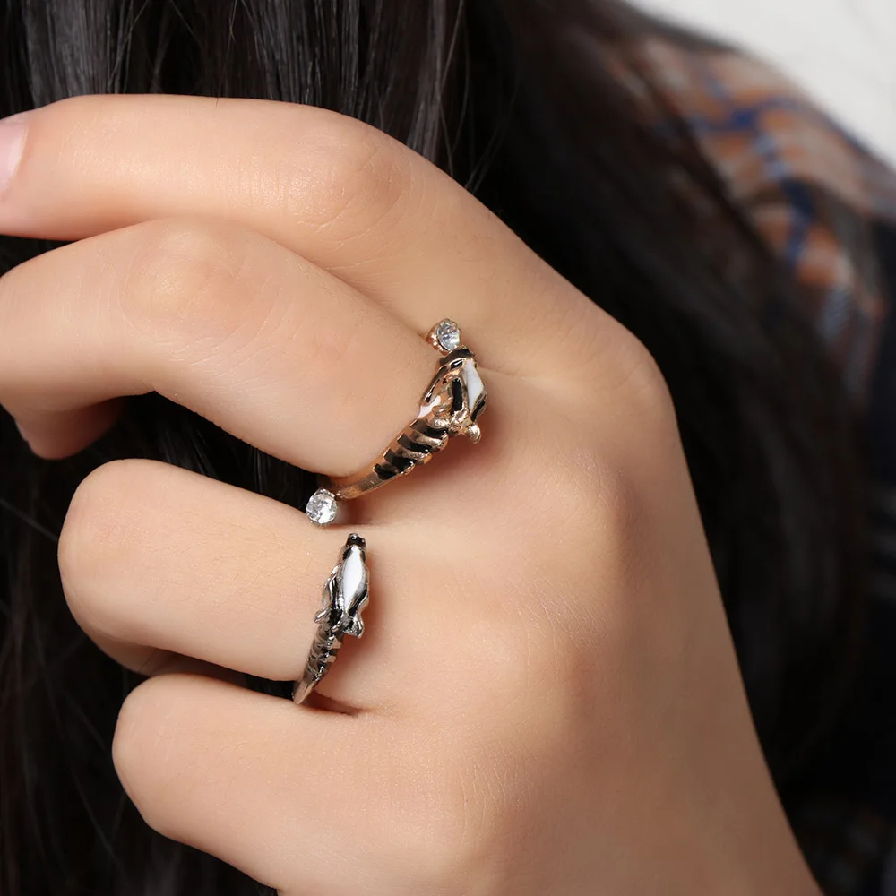 Кольцо для женщин модное золотое серебряное регулируемое|finger ring|rhinestone ringfashion rings