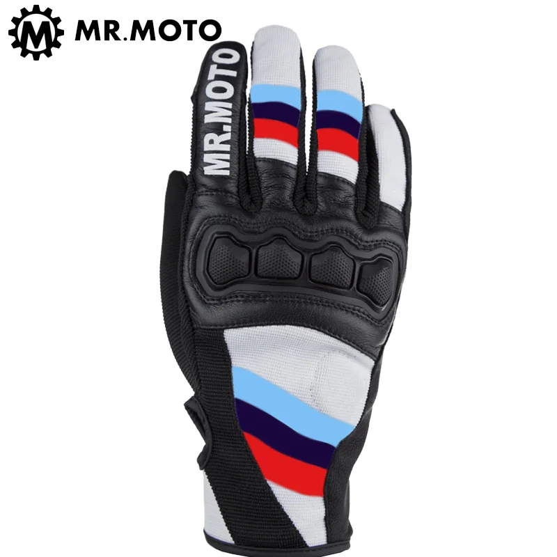 Male Motorcycle Gloves Racing Motorcycle Eldiveni M,L,XL,XXL Motoboy Protective Air Mesh Summer Gloves For Hunting Men