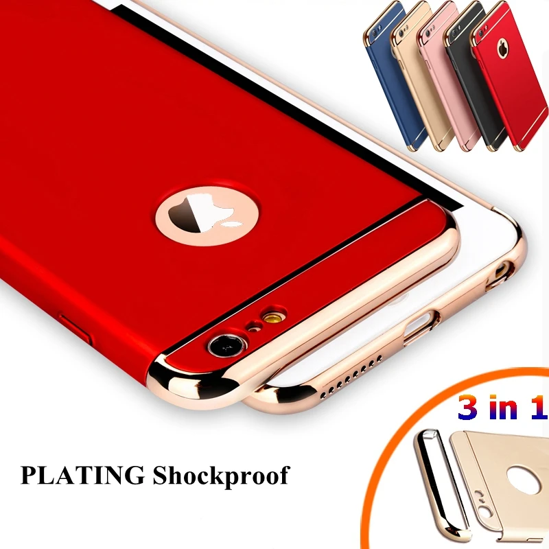 3 в 1 противоударный чехол для iphone 6 s Plus 5s 5 SE 7 plus|case for iphone|case pluscase |