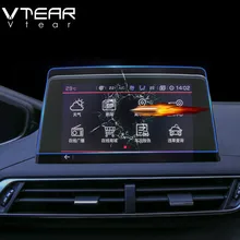 Vtear для peugeot 3008 3008GT 5008 gps Навигация экран стальной материал Защитная пленка для ЖК-экрана пленка наклейка аксессуары