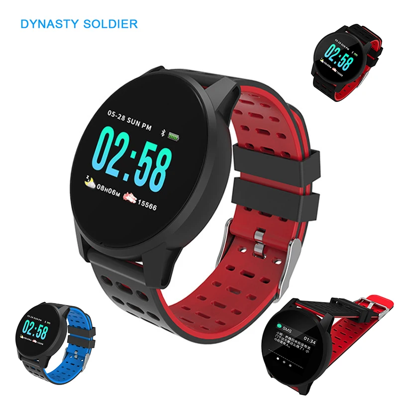 

New Smart Watch Clock Female Men's Children's Watch Smart Bracelet Touch Color Screen Heart Rate Sphygmomanometer Outdoor Sports