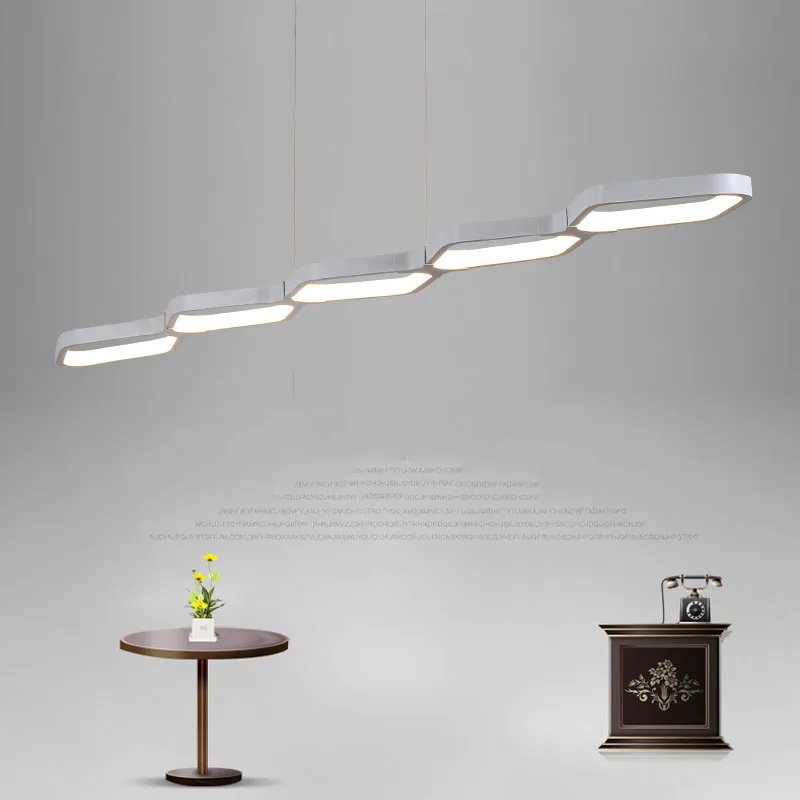 

Modern Long LED Pendant Light Kitchen Island Dining Room Hallway Acrylic Suspension Ceiling Hanging Lamp Lamparas Colgantes