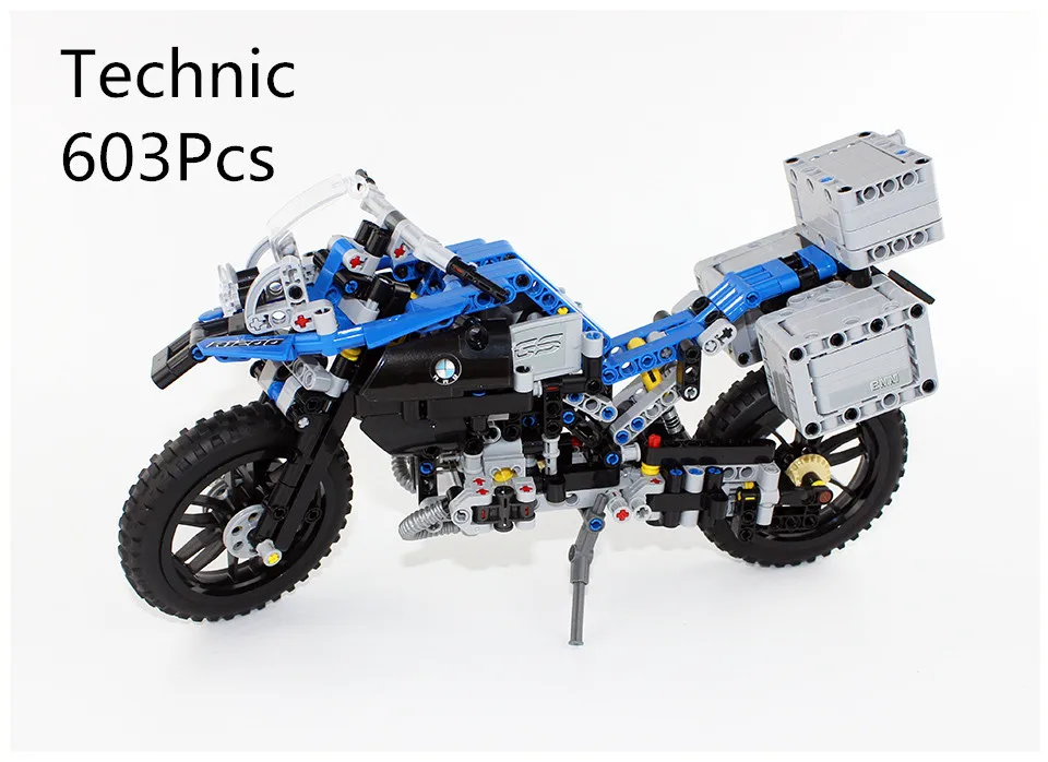 

CX 20032 603Pcs Model building kits Compatible with Lego 42063 The Off-road Motorcycles 3D Bricks figure toys for children