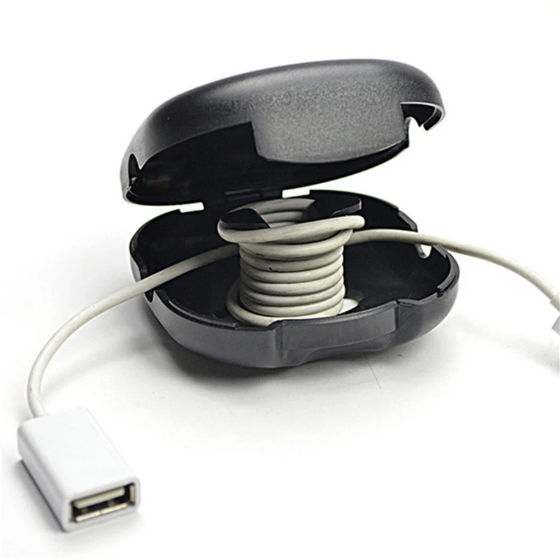 

Portable Cable Cord Wire Organizer USB Line Manual Wrap for Earphone Headset for Desktop Travel