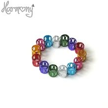 400 шт./лот 10x7 мм, 7 цветов на выбор разноцветные кольца HAVANA mambo бусины коробка косу волосы косы манжеты clipdreadlock бусины регулируемый