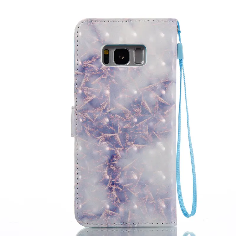 Кошелек Чехол для samsung Galaxy S8 S 8 G950 G950F G950FD Мрамор Краски кожаный чехол плюс g955F Флип