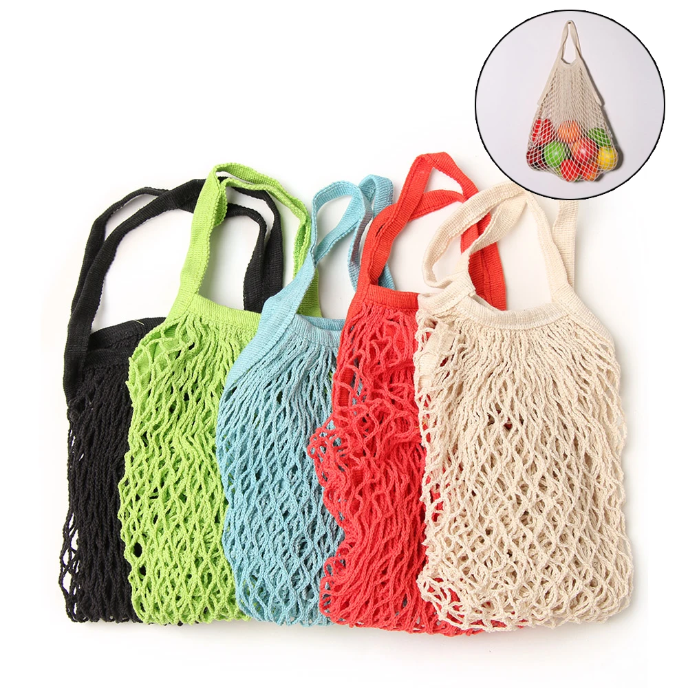 

Wholesale Mesh Net Shopping String Grocery Bag Reusable Turtle for Kitchen Foldable Hanging String Fruit Storage Handbag Totes