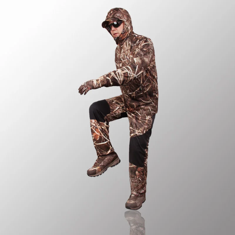 Outdoor jungle camouflage hunting clothes bionic suit breathable sun protection clothing fishing clothes hunting ghillie suit Outdoor jungle camouflage hunting clothes bionic suit breathable sun protection clothing fishing clothes hunting ghillie suit