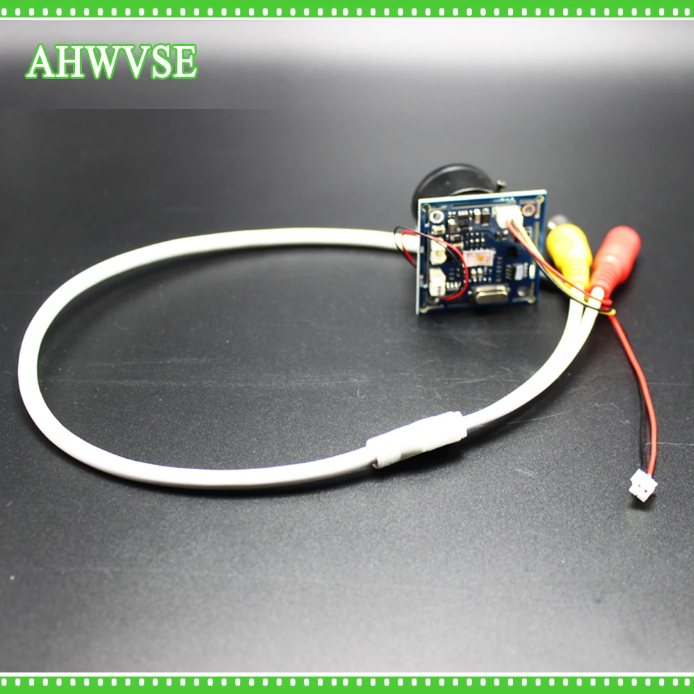 Мини камера видеонаблюдения AHWVSE CMOS 1200TVL модуль с кабелем BNC и объективом CS 4 мм 6 8 12