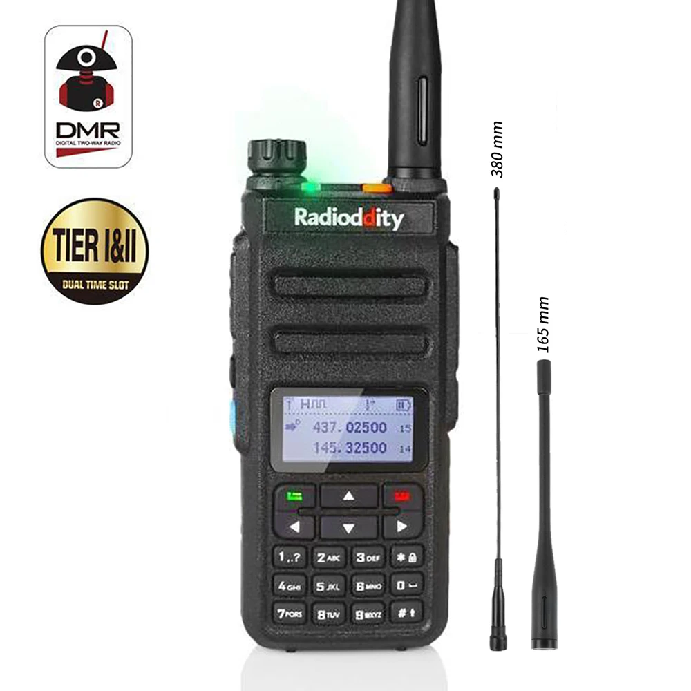 Радио ddity GD 77 Dual Band Time слот цифровой двухстороннее Двухканальные рации трансивер
