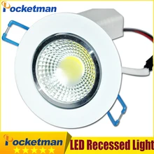 Downlight LED COB 12W 9W 7W LED COB Chip Down light Recessed Light Spot Light Lamp decoration Ceiling Lamp Led ZK35