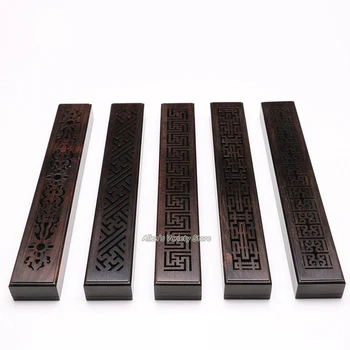 

African Blackwood Canister Lying incense Burner Wooden Burner furnace Wood stick incense Censer Holder Incense sticks burner